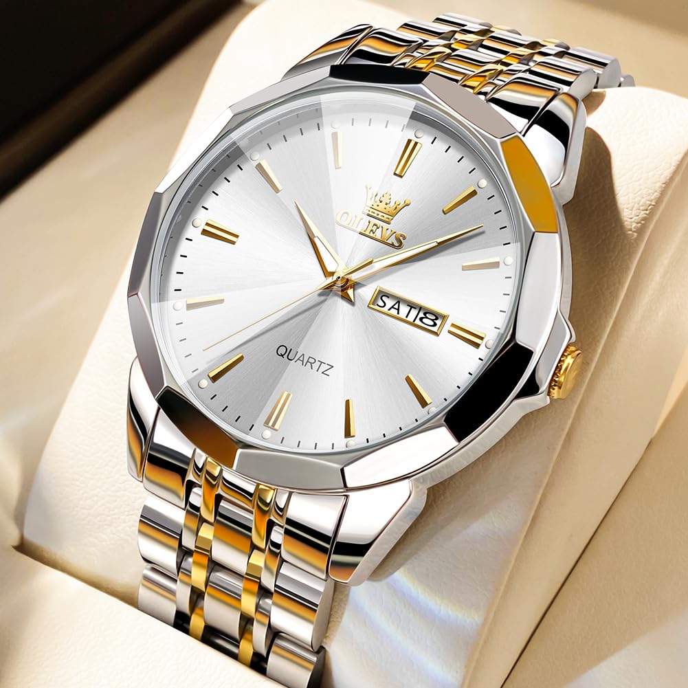 Foto 4 pulgar | Reloj Olevs Silver Para Hombre Vestido De Negocios Sencillo Impermeable - Venta Internacional.