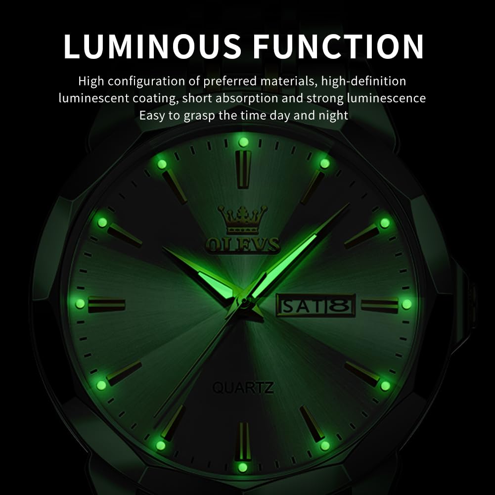 Foto 6 pulgar | Reloj Olevs Silver Para Hombre Vestido De Negocios Sencillo Impermeable - Venta Internacional.