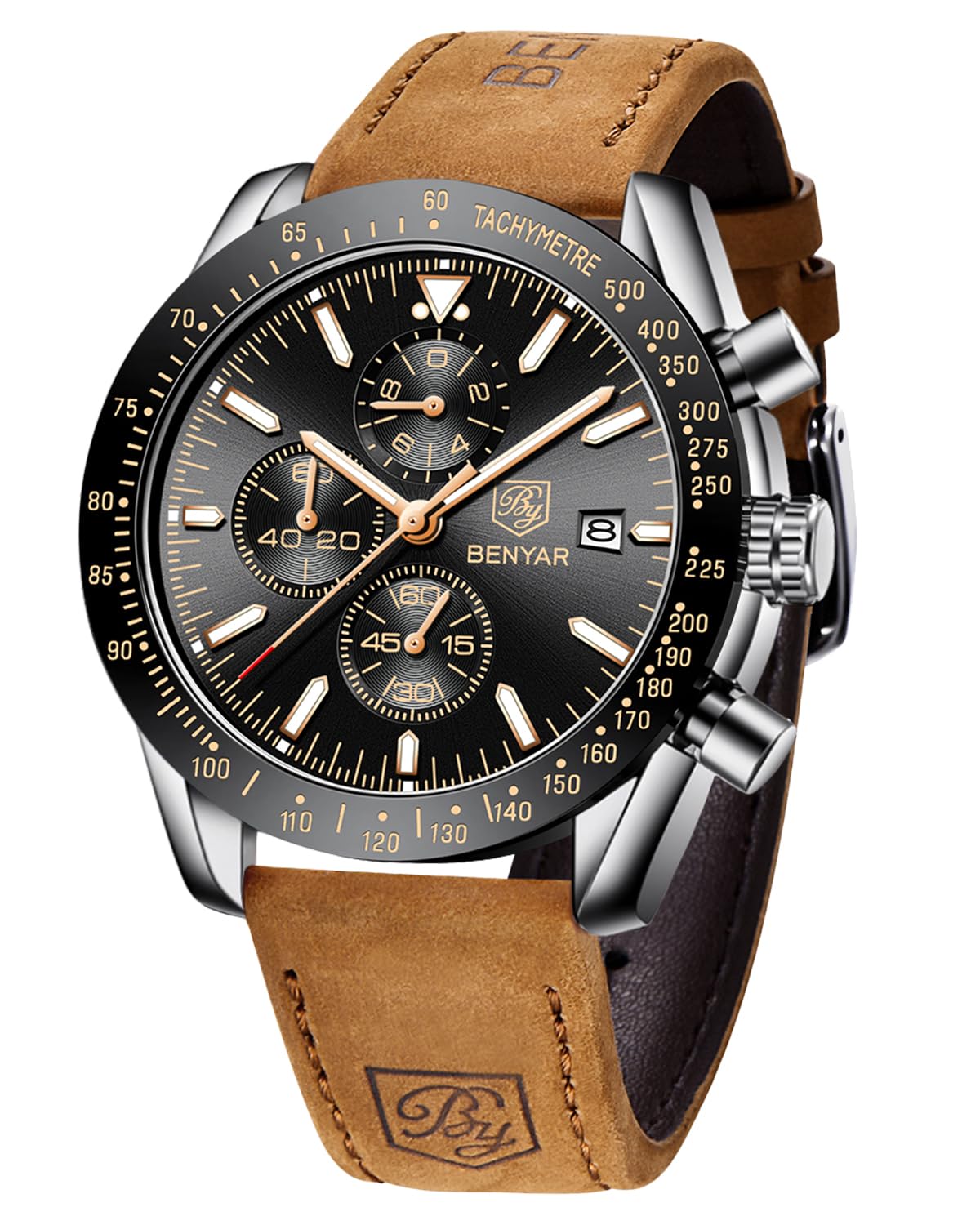 Foto 2 pulgar | Reloj By Benyar Chronograph Analog Quartz Para Hombre - Venta Internacional.