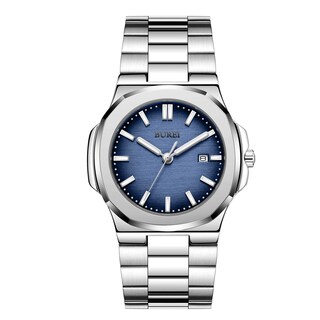 Foto 1 | Reloj De Pulsera Burei Fashion Analog Date De Acero Inoxidable Para Hombre - Venta Internacional.