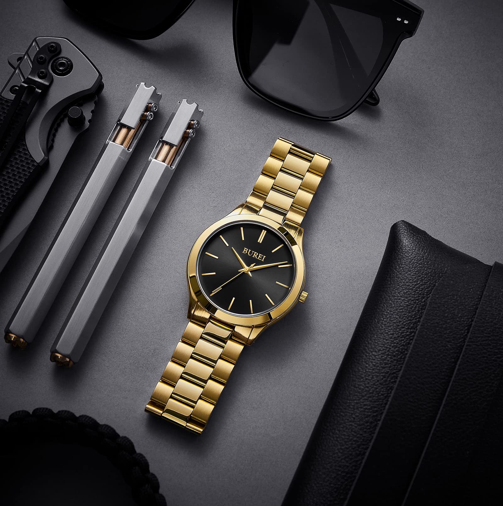 Foto 5 pulgar | Reloj Burei Fashion Minimalist Business A Prueba De Agua Para Hombre - Venta Internacional.