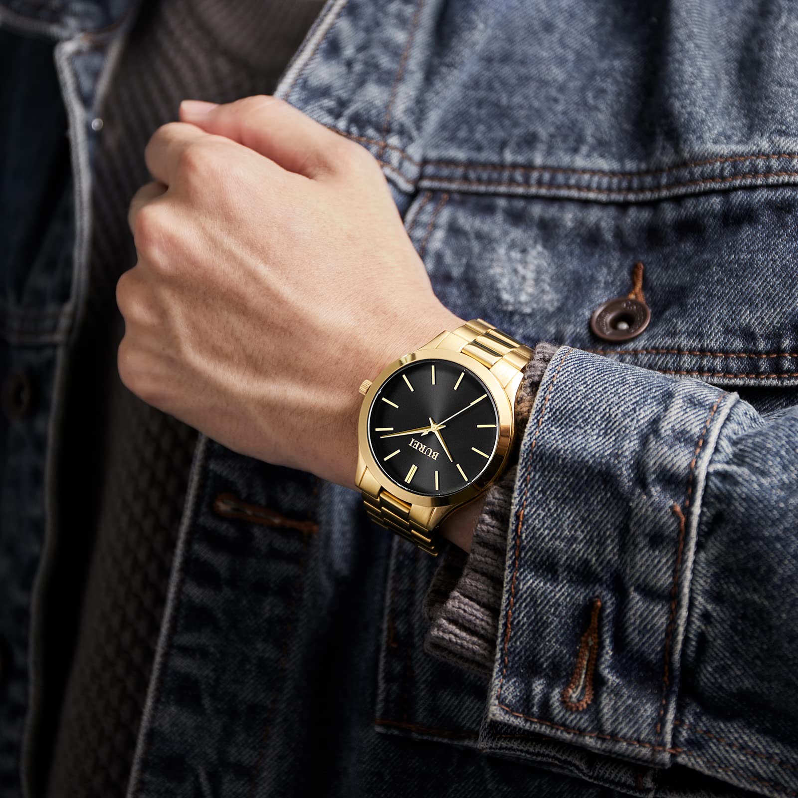 Foto 6 pulgar | Reloj Burei Fashion Minimalist Business A Prueba De Agua Para Hombre - Venta Internacional.
