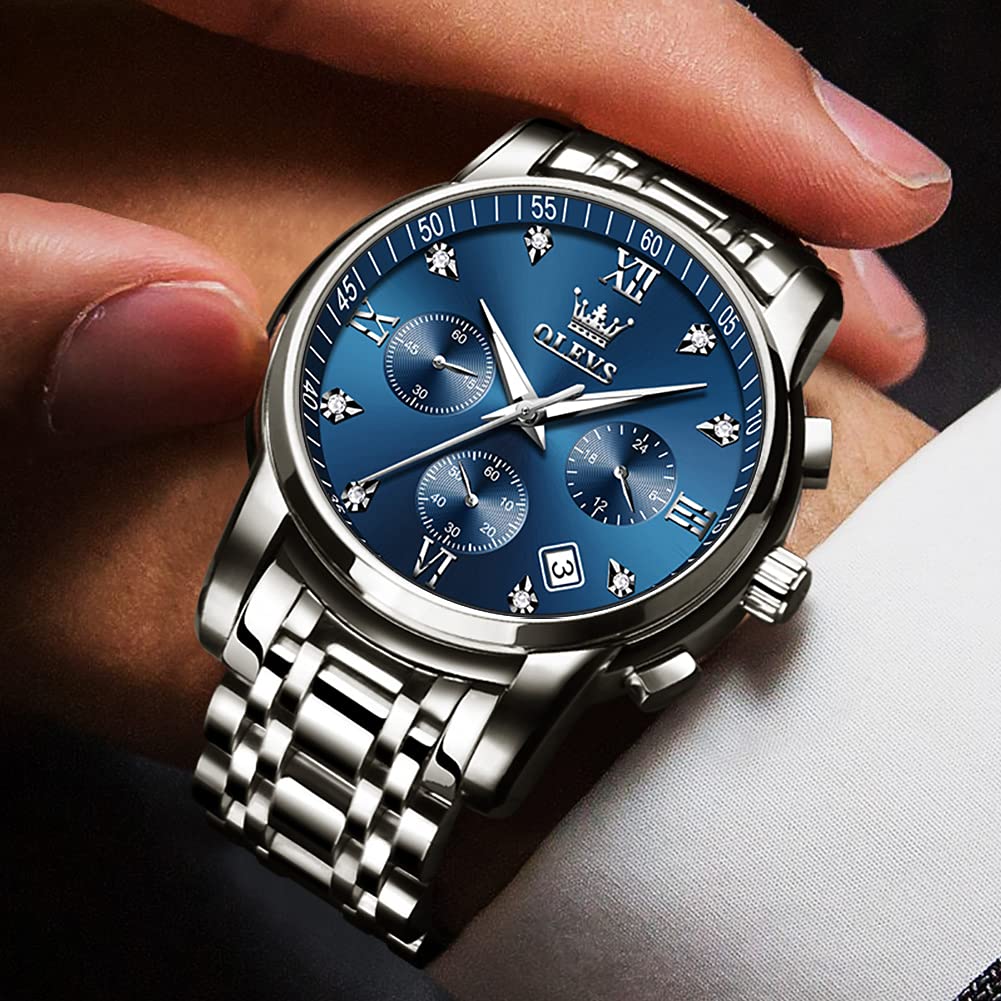 Foto 8 pulgar | Reloj Olevs Luxury Waterproof Para Hombre De Acero Inoxidable - Venta Internacional.