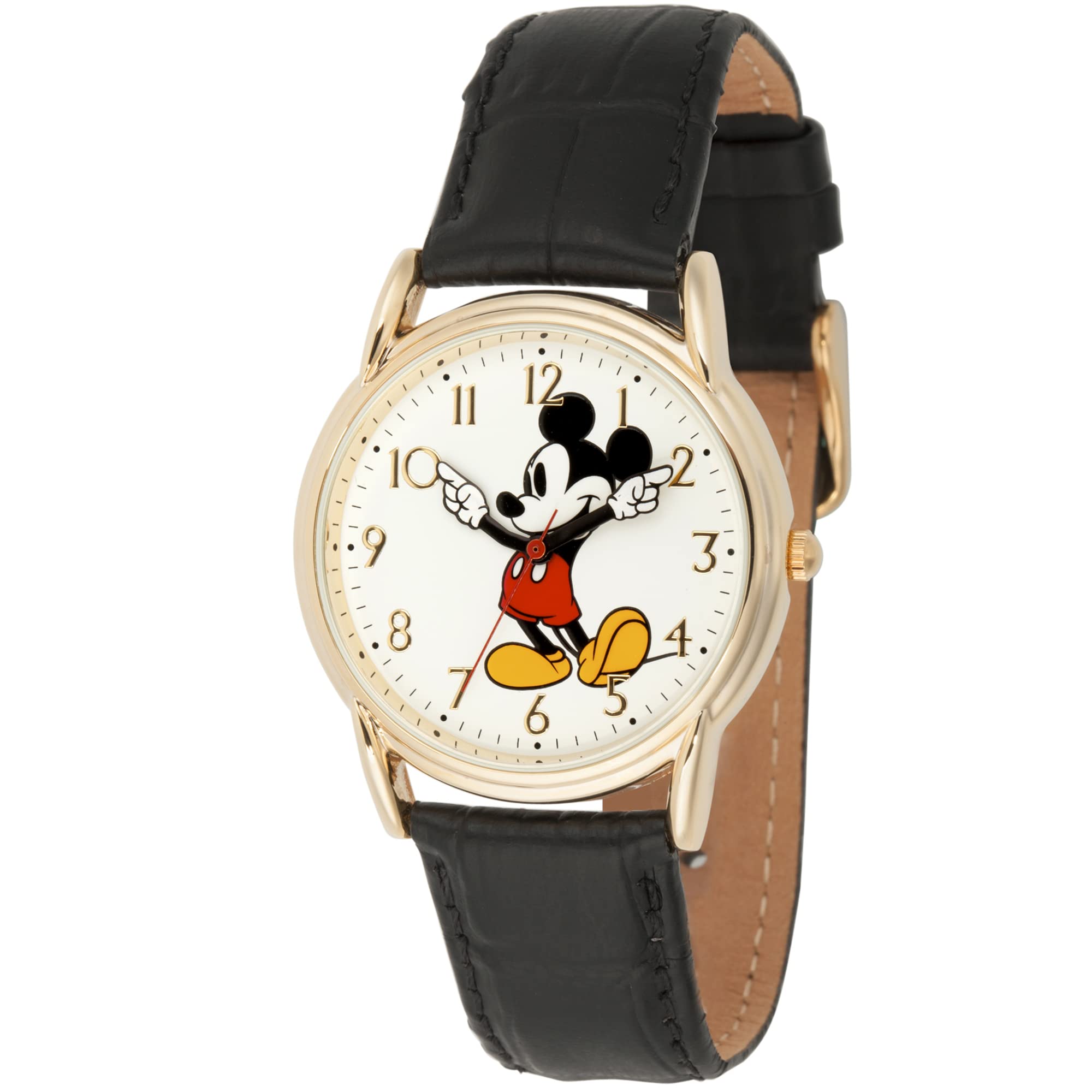 Foto 2 pulgar | Reloj Disney Mickey Mouse Clásico Cardiff Para Adultos, Dorado Y Negro - Venta Internacional.