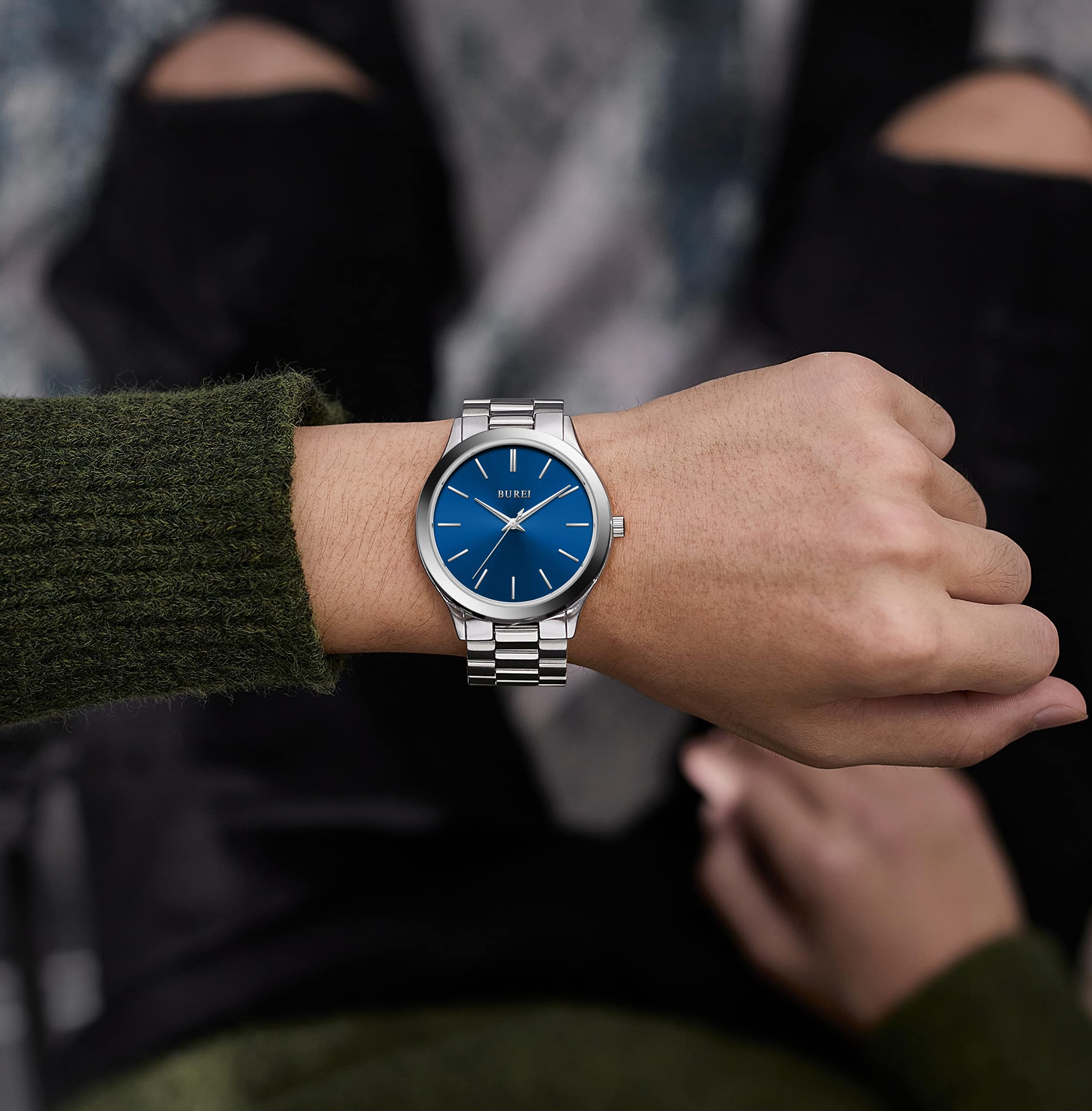 Foto 6 | Reloj Burei Fashion Minimalist Business A Prueba De Agua Para Hombre - Venta Internacional.