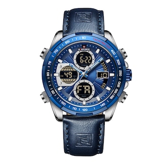 Foto 1 | Reloj De Cuero Analógico Digital Militar Naviforce Para Hombre - Venta Internacional.