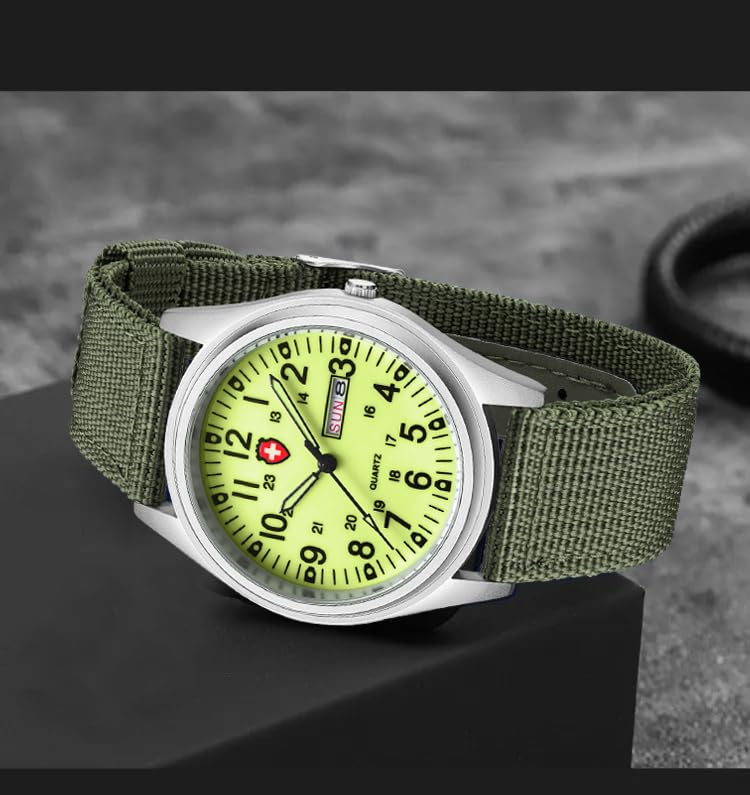 Foto 5 pulgar | Reloj Gosasa Military Sport, Correa De Nailon Impermeable Hasta 30 M - Venta Internacional.