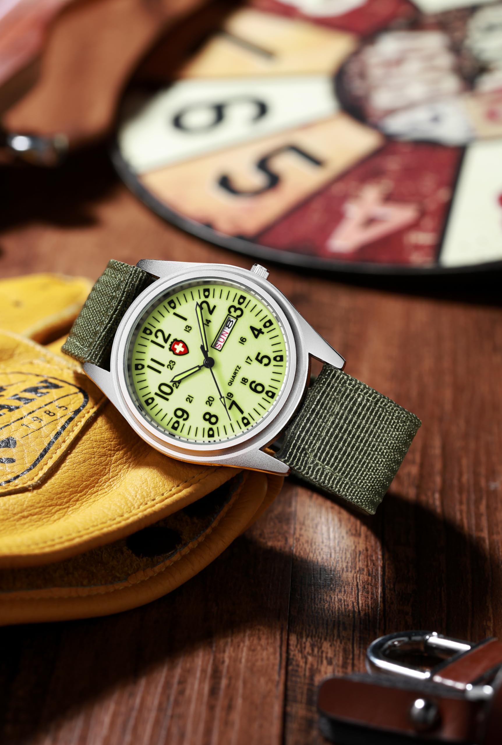 Foto 6 pulgar | Reloj Gosasa Military Sport, Correa De Nailon Impermeable Hasta 30 M - Venta Internacional.