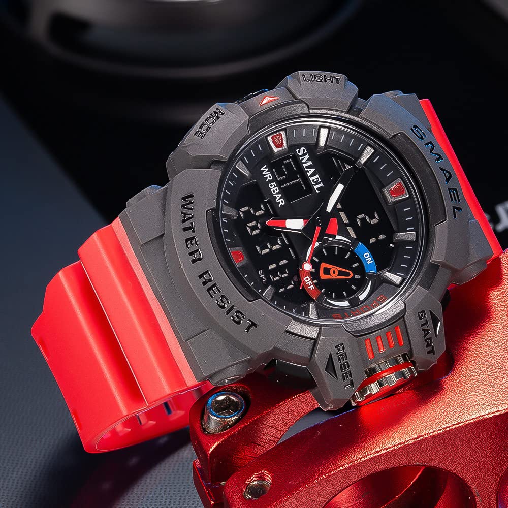 Foto 2 | Reloj Gosasa S-shock 8043_led Rojo Digital Impermeable Para Hombre - Venta Internacional.