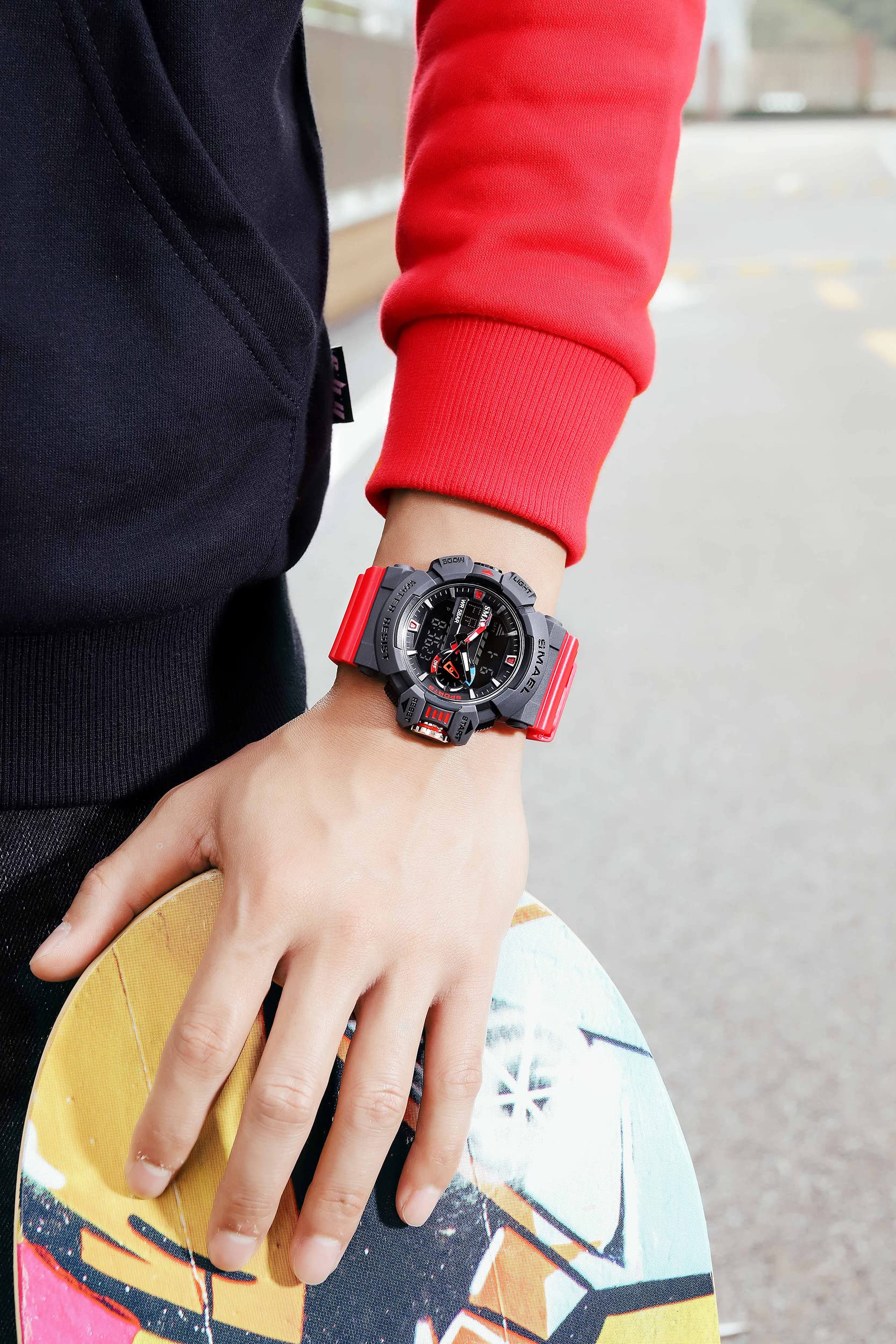 Foto 4 | Reloj Gosasa S-shock 8043_led Rojo Digital Impermeable Para Hombre - Venta Internacional.