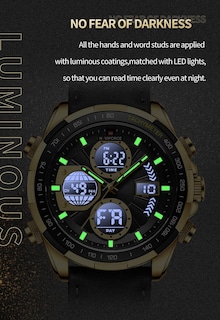 Foto 6 | Reloj De Cuero Analógico Digital Militar Naviforce Para Hombre - Venta Internacional.