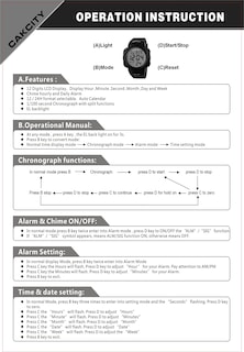 Foto 6 | Reloj Deportivo Cakcity Impermeable Digital Led Para Hombre - Venta Internacional.