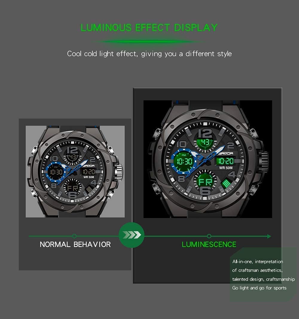 Foto 5 pulgar | Reloj Aimes Military Tactical Led Digital Para Hombre, Color Negro - Venta Internacional.