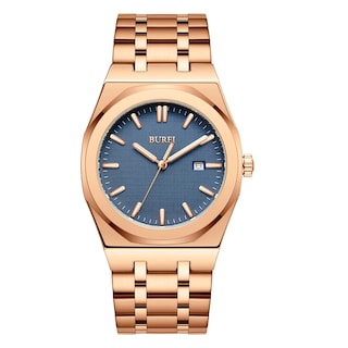 Foto 1 | Reloj Burei Para Hombre, Analógico, Cuarzo, De Acero Inoxidable, Resistente Al Agua - Venta Internacional.