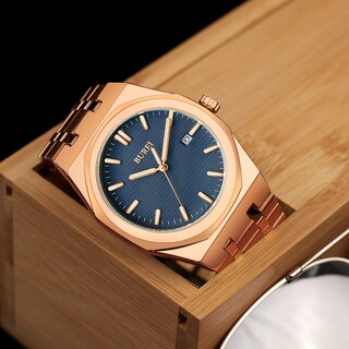 Foto 3 | Reloj Burei Para Hombre, Analógico, Cuarzo, De Acero Inoxidable, Resistente Al Agua - Venta Internacional.