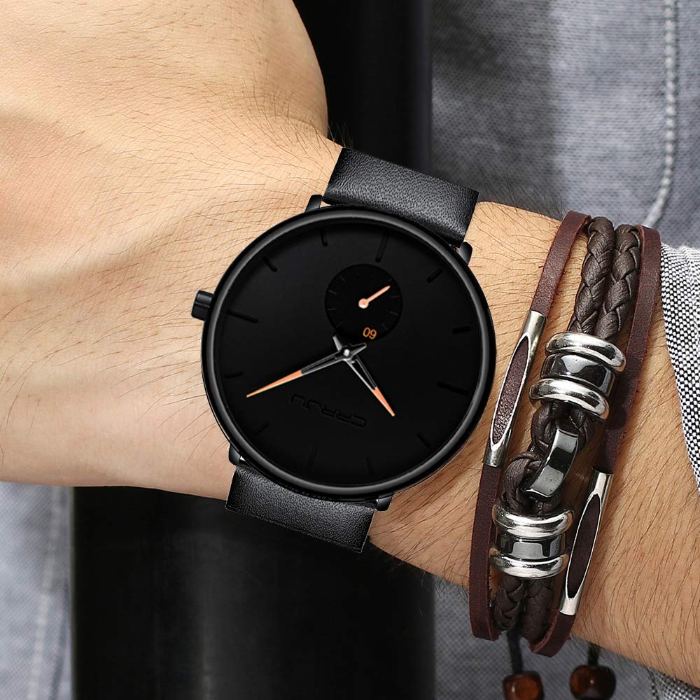 Foto 4 pulgar | Reloj Fizili, Ultrafino E Impermeable, A La Moda Para Hombre, Con Piel - Venta Internacional.