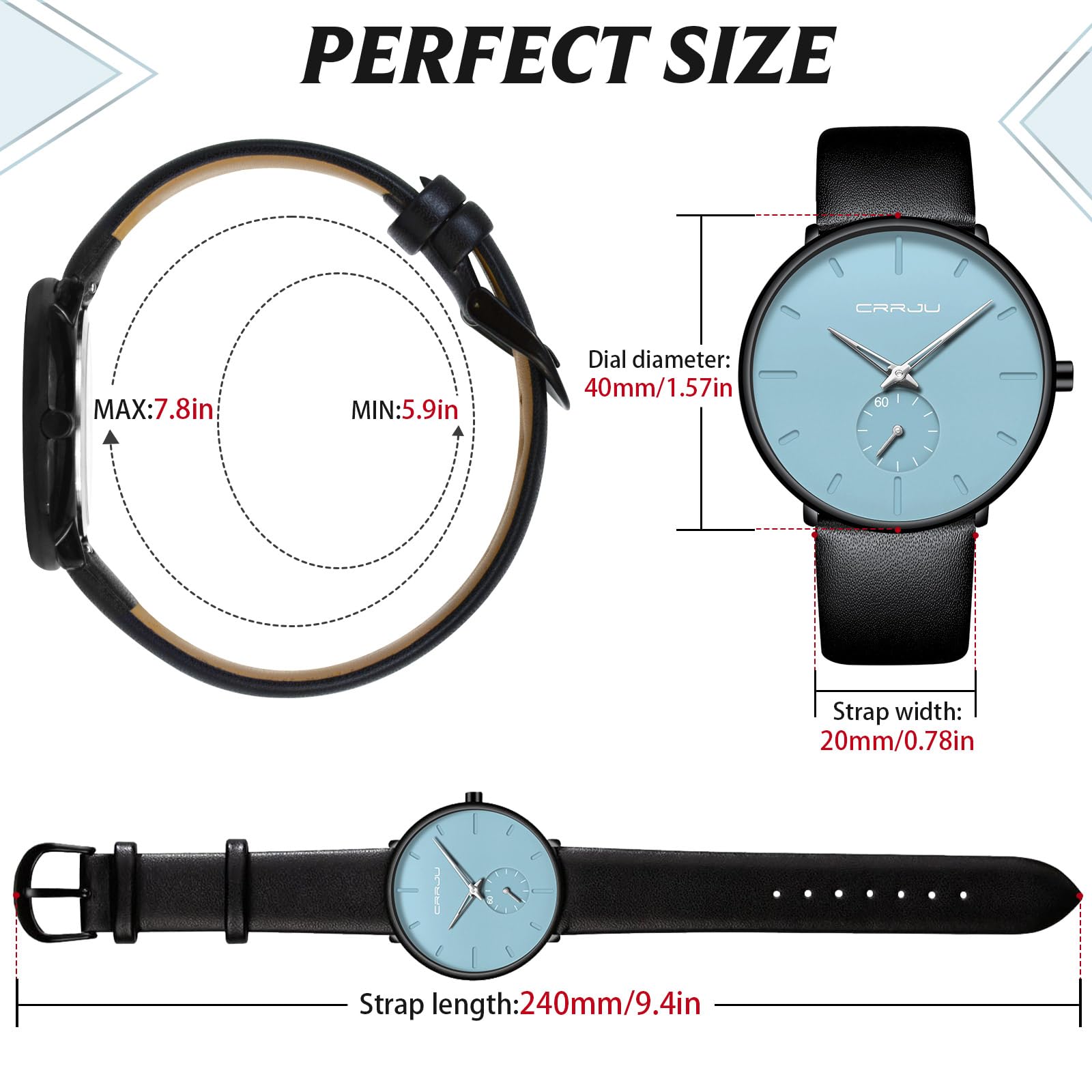 Foto 5 pulgar | Reloj Fizili, Ultradelgado Y Minimalista, Impermeable Para Hombre - Venta Internacional.