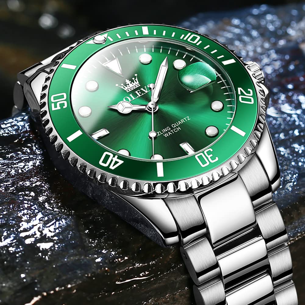 Foto 5 pulgar | Reloj Olevs Luxury Para Hombre De Acero Inoxidable Impermeable - Venta Internacional.