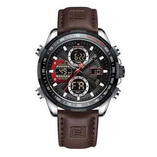 Foto 1 | Reloj De Cuero Analógico Digital Militar Naviforce Para Hombre - Venta Internacional.