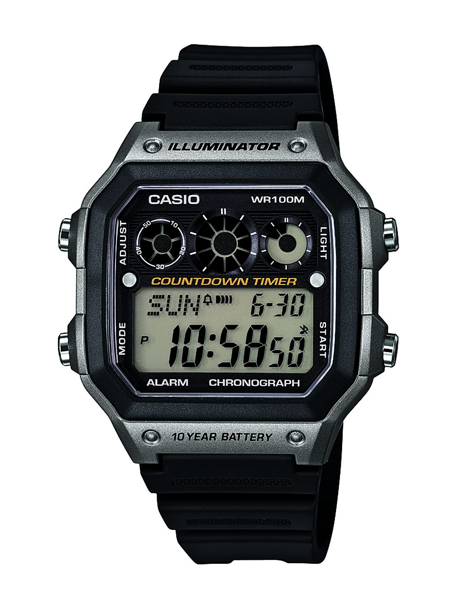 Reloj Casio Ae-1300wh-8avcf Con Iluminador Digital De Cuarzo Para Hombre - Venta Internacional.