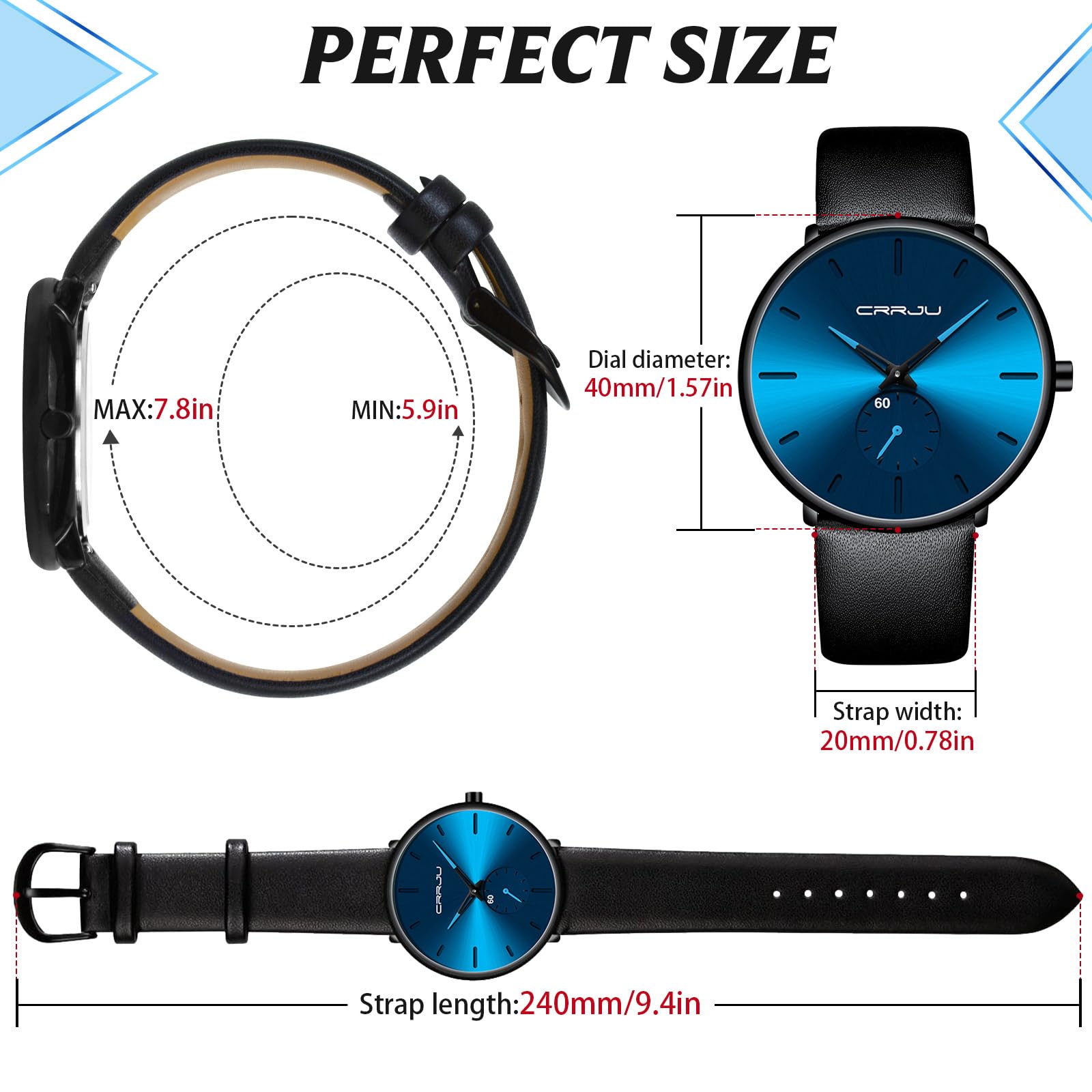 Foto 5 pulgar | Reloj Fizili, Ultradelgado Y Minimalista, Impermeable Para Hombre - Venta Internacional.