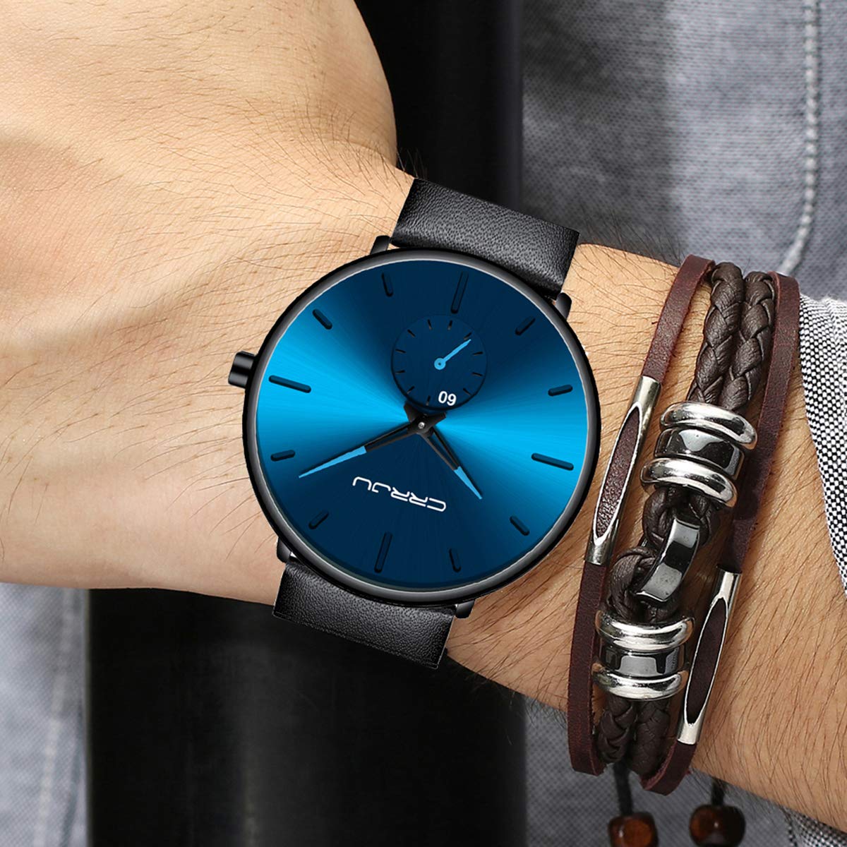 Foto 6 pulgar | Reloj Fizili, Ultradelgado Y Minimalista, Impermeable Para Hombre - Venta Internacional.