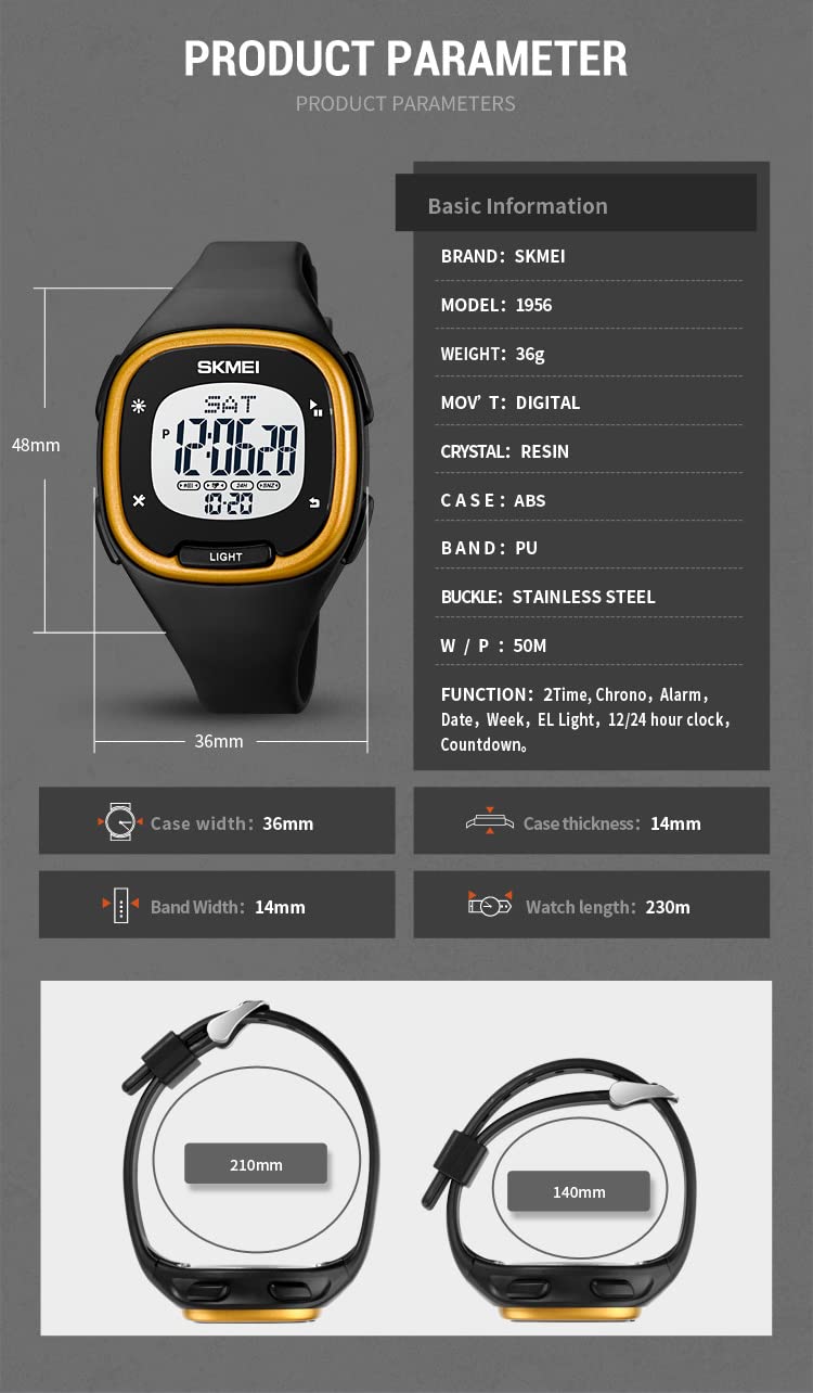 Foto 8 pulgar | Reloj Gosasa Sports, Luz Led Digital Militar, Resistente Al Agua - Venta Internacional.