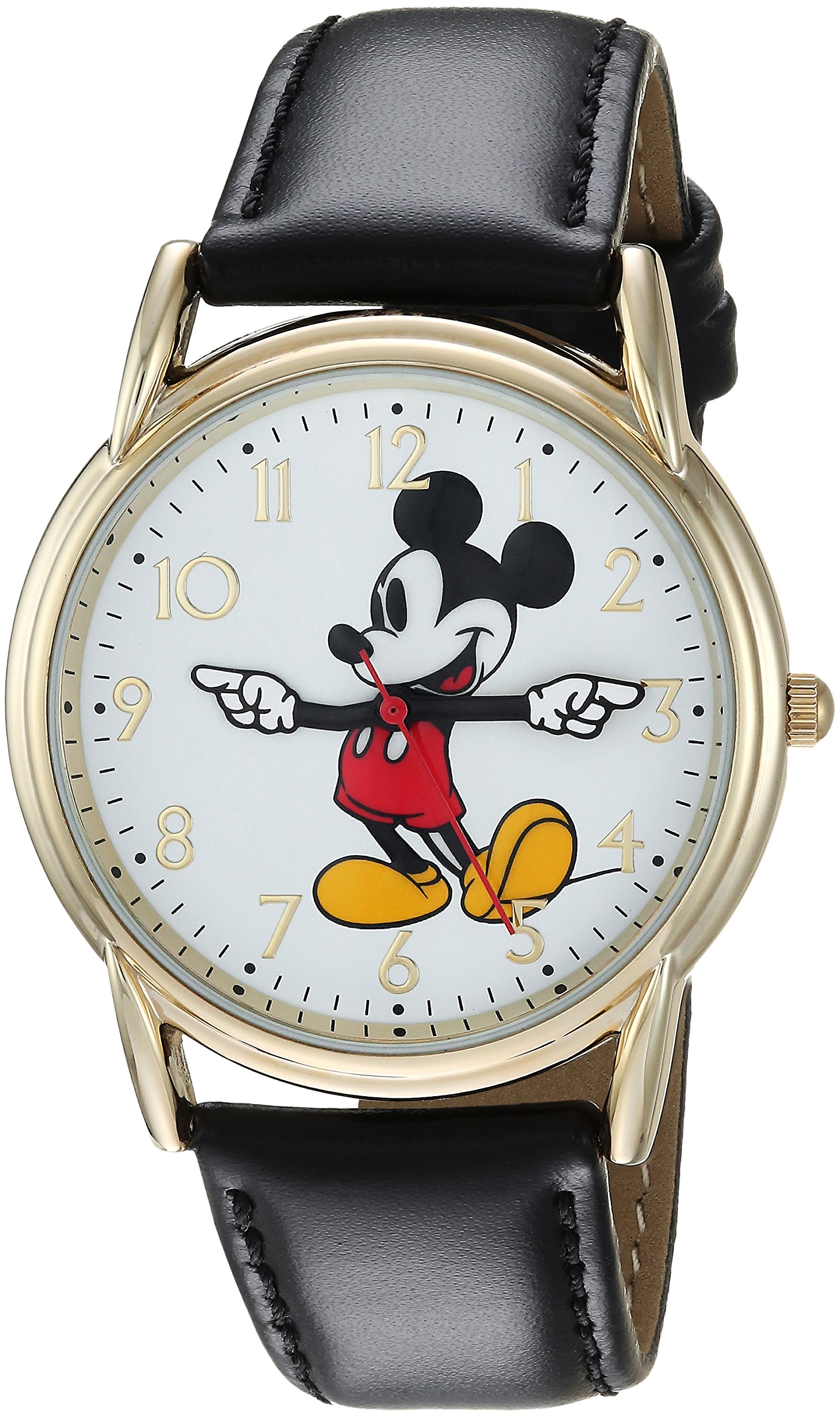 Foto 2 pulgar | Reloj Disney Mickey Mouse Clásico De Piel Cardiff Para Adultos - Venta Internacional.