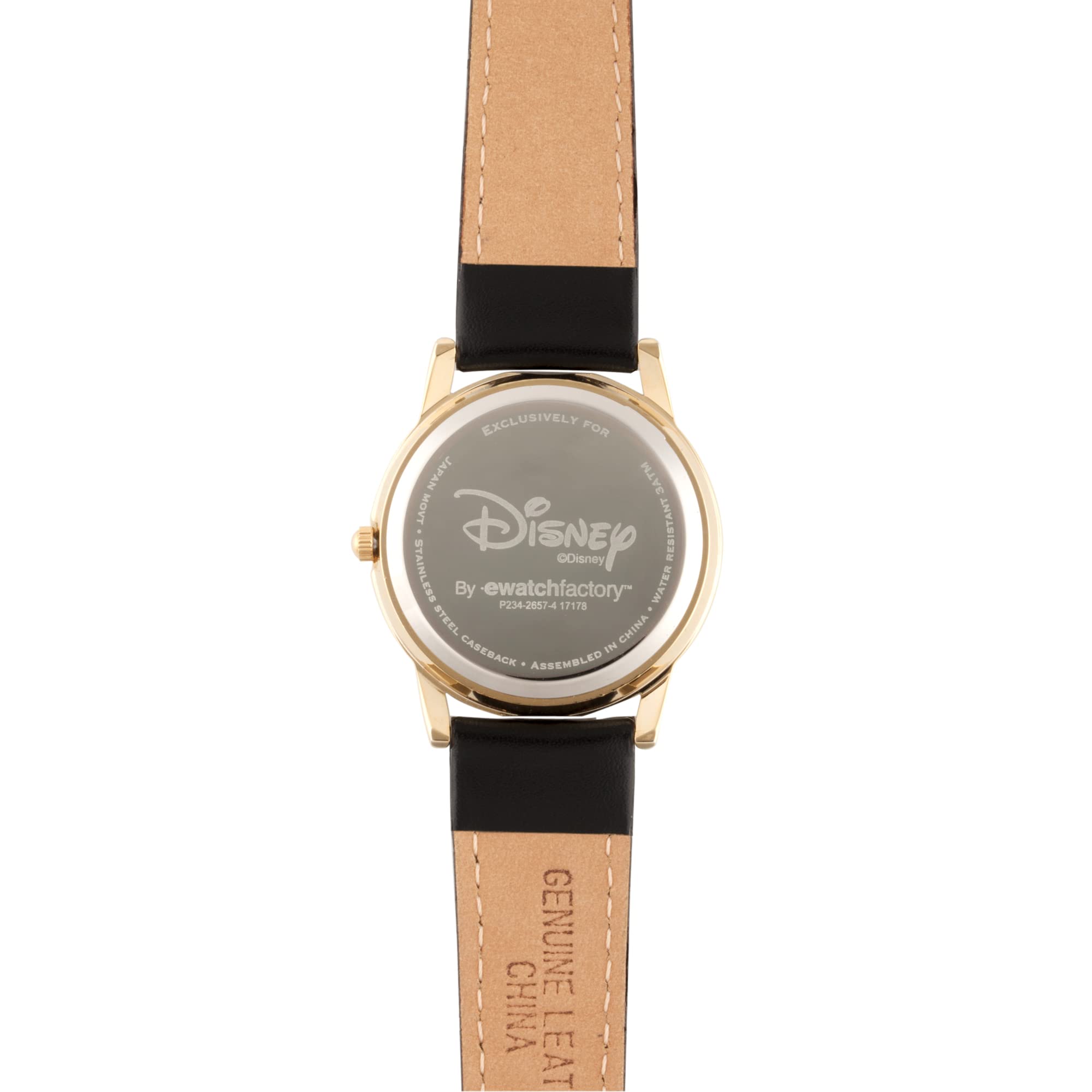 Foto 4 pulgar | Reloj Disney Mickey Mouse Clásico De Piel Cardiff Para Adultos - Venta Internacional.