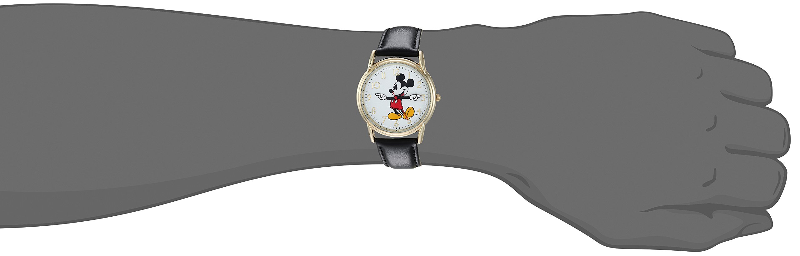 Foto 7 pulgar | Reloj Disney Mickey Mouse Clásico De Piel Cardiff Para Adultos - Venta Internacional.