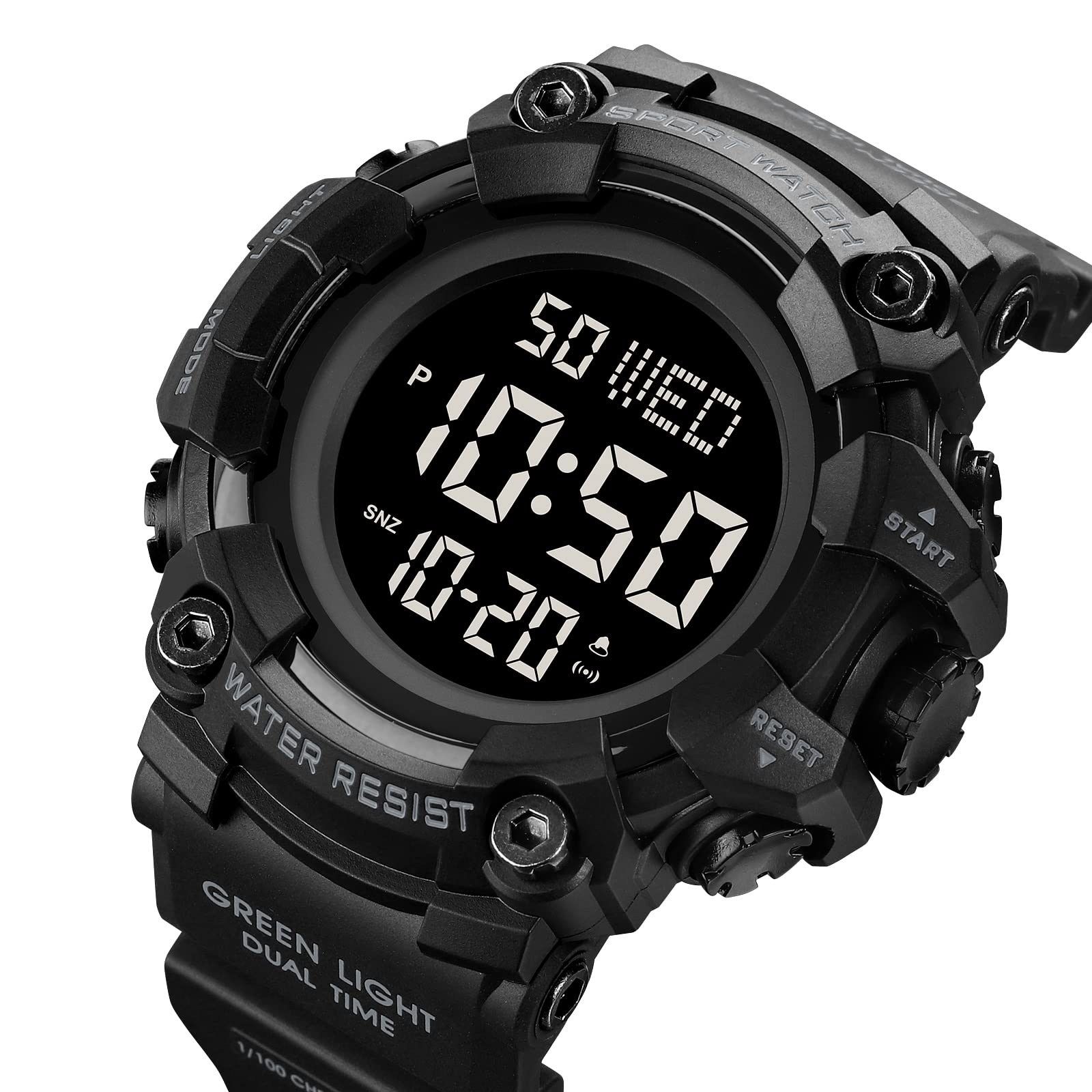 Foto 2 | Reloj Gosasa Con Luz Led Digital Militar Para Hombre, Resistente Al Agua - Venta Internacional.