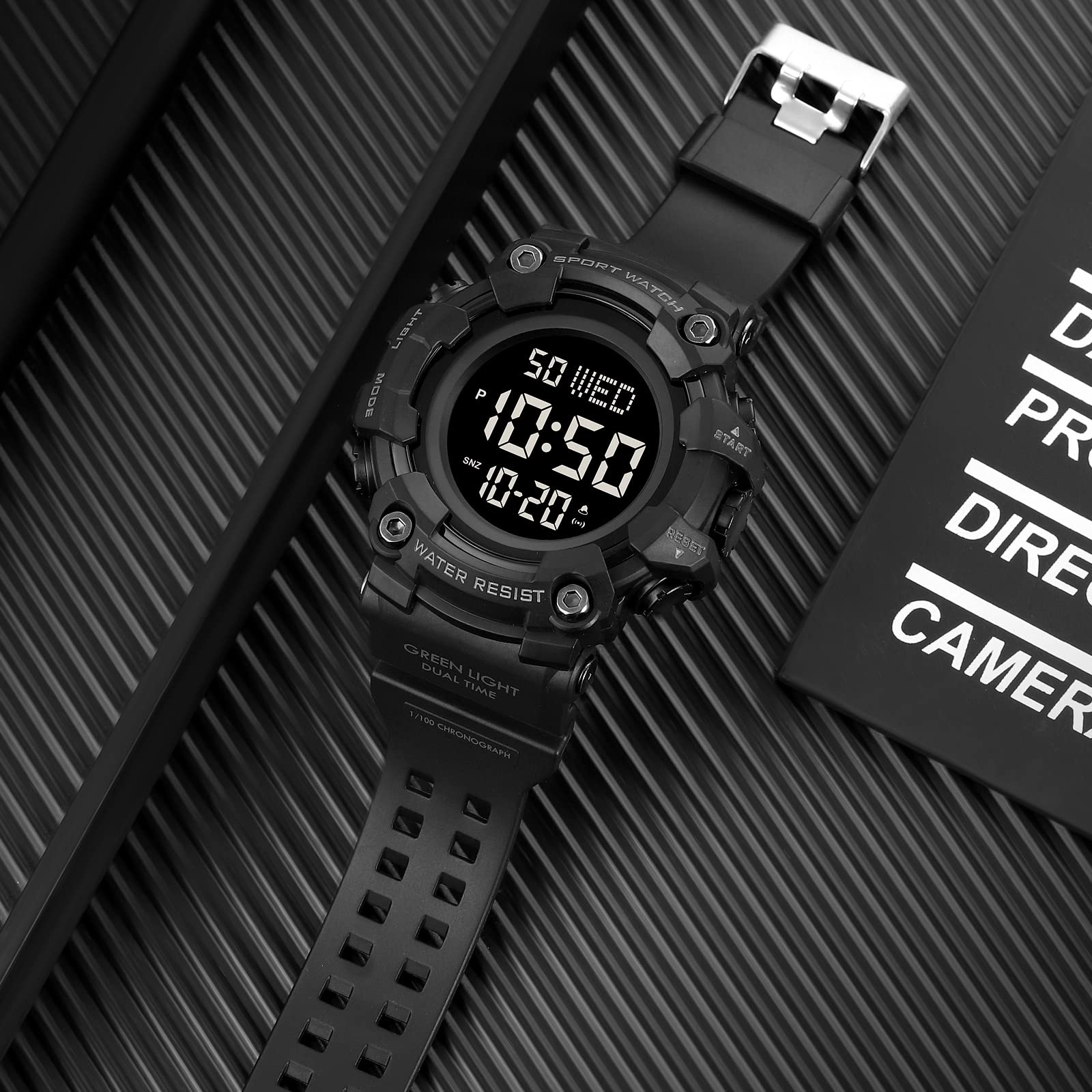 Foto 5 | Reloj Gosasa Con Luz Led Digital Militar Para Hombre, Resistente Al Agua - Venta Internacional.