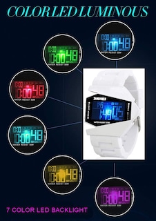Foto 2 | Reloj Gosasa Con Luz Led Digital Militar Para Hombre, Diseño De Avión - Venta Internacional.