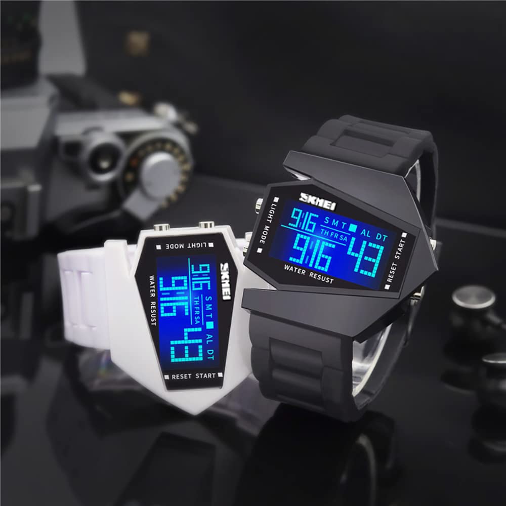 Foto 4 pulgar | Reloj Gosasa Con Luz Led Digital Militar Para Hombre, Diseño De Avión - Venta Internacional.