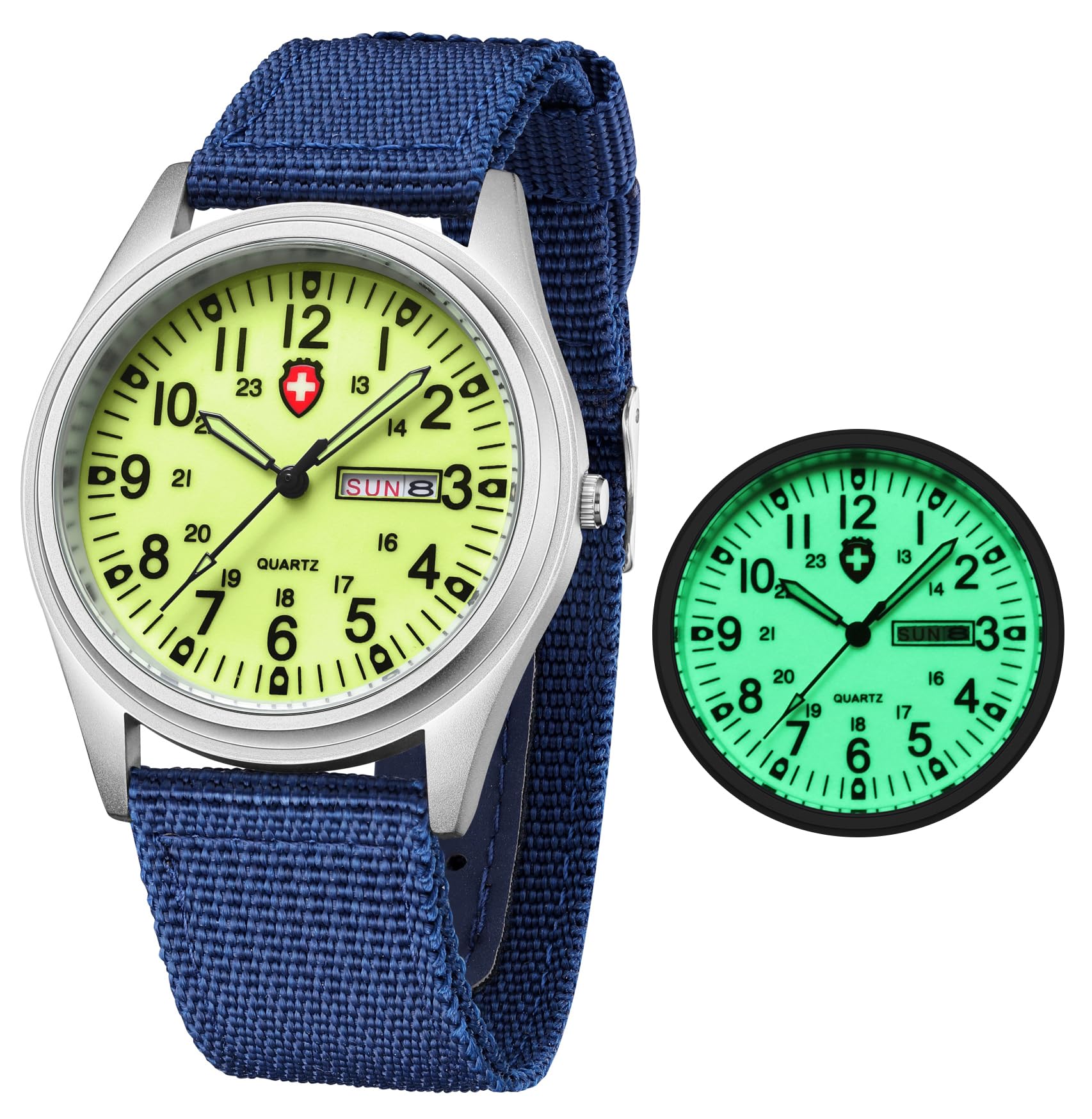 Foto 2 pulgar | Reloj Gosasa Military Sport, Correa De Nailon Impermeable Hasta 30 M - Venta Internacional.