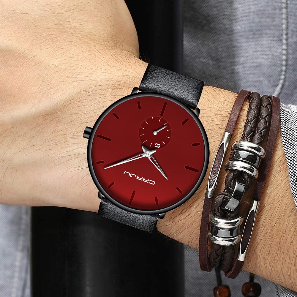 Foto 4 pulgar | Reloj Fizili, Ultrafino E Impermeable, De Piel, Para Hombre - Venta Internacional.