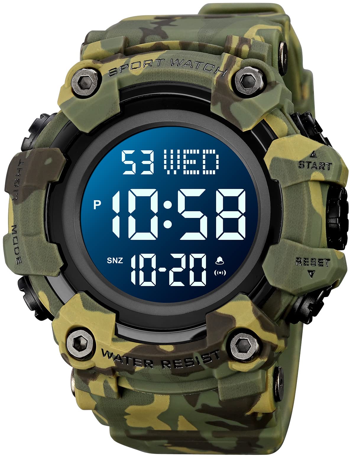 Foto 2 pulgar | Reloj Gosasa Para Hombre, Deportivo, Digital, Militar, Led, Resistente Al Agua - Venta Internacional.