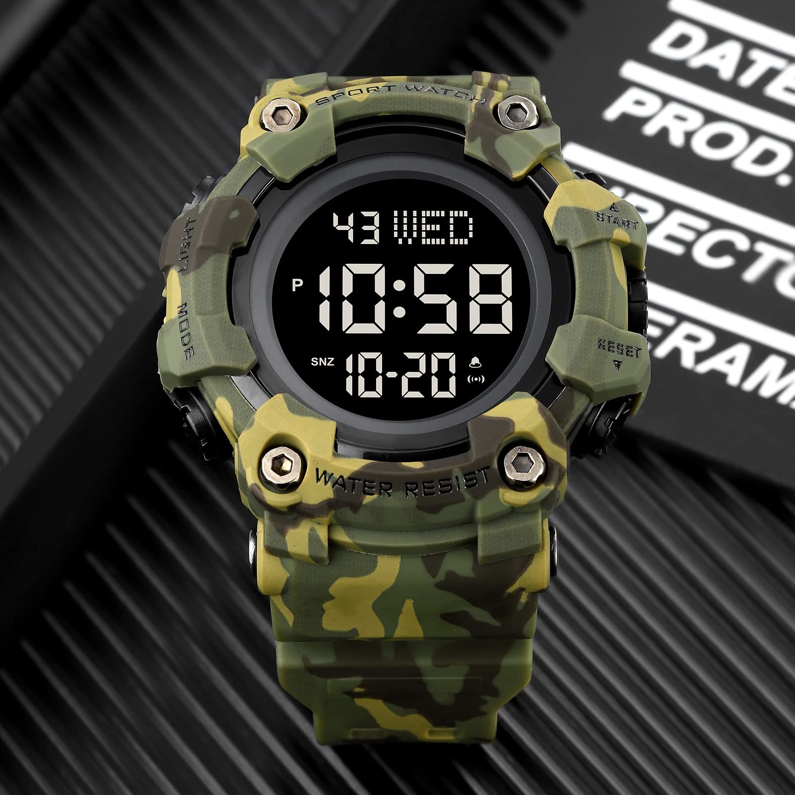 Foto 4 pulgar | Reloj Gosasa Para Hombre, Deportivo, Digital, Militar, Led, Resistente Al Agua - Venta Internacional.