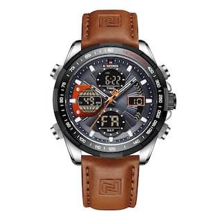 Foto 1 | Reloj De Cuero Analógico Digital Militar Naviforce Para Hombre - Venta Internacional.