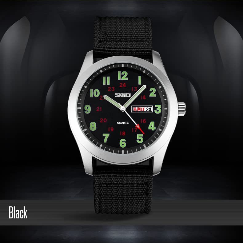 Foto 7 pulgar | Reloj Gosasa Military Sport, Correa De Nailon Impermeable Hasta 30 M - Venta Internacional.