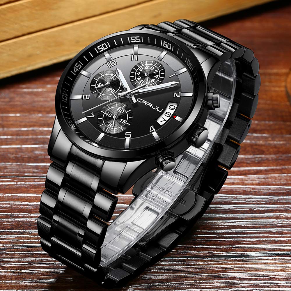 Foto 5 pulgar | Reloj Crrju Fashion Business Chronograph Quartz Para Hombre - Venta Internacional.