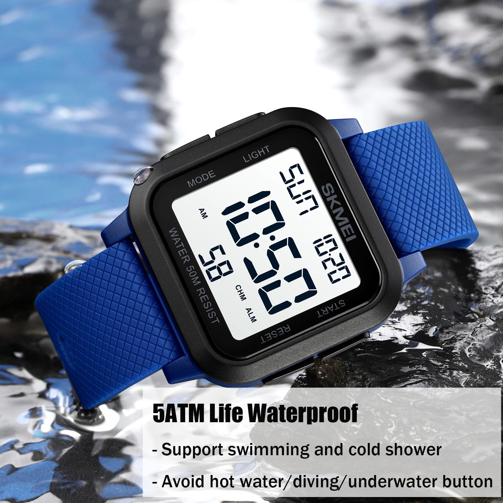 Foto 2 | Reloj Gosasa Para Hombre, Deportivo, Digital, Militar, Led, Resistente Al Agua - Venta Internacional.