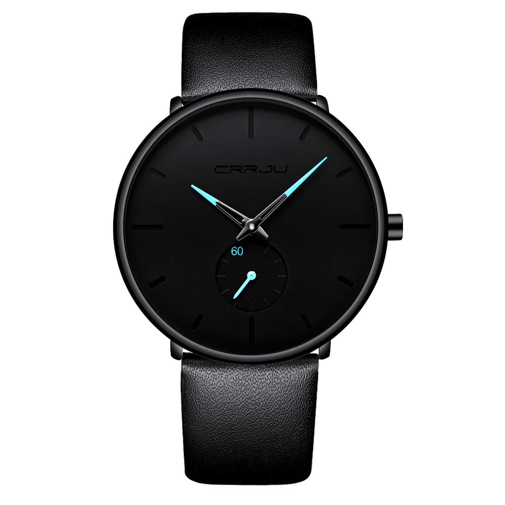 Reloj Fizili, Ultrafino E Impermeable, A La Moda Para Hombre, Con Piel - Venta Internacional.