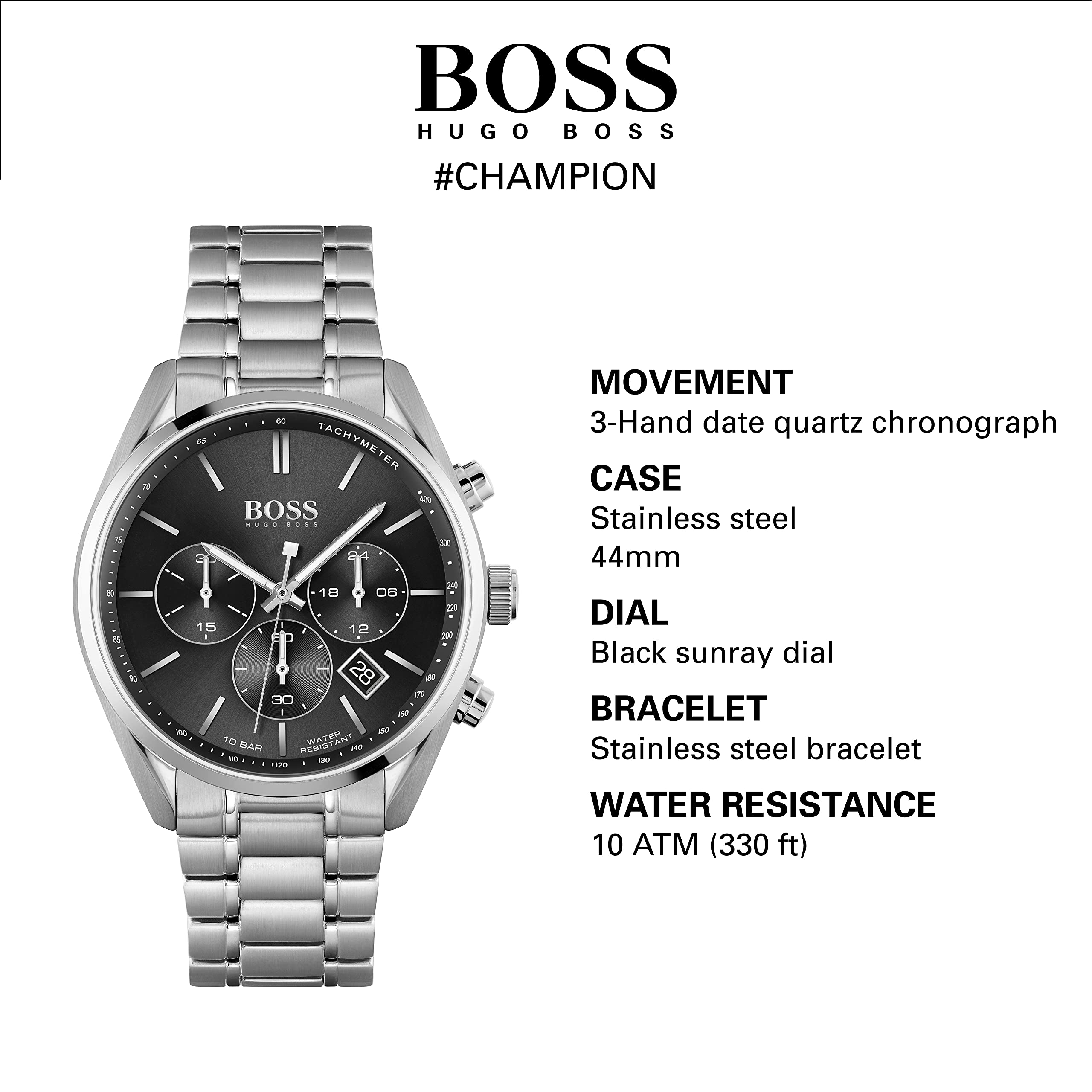 Foto 3 | Reloj Boss 1513871 con Cronógrafo de Cuarzo para Hombre - Venta Internacional