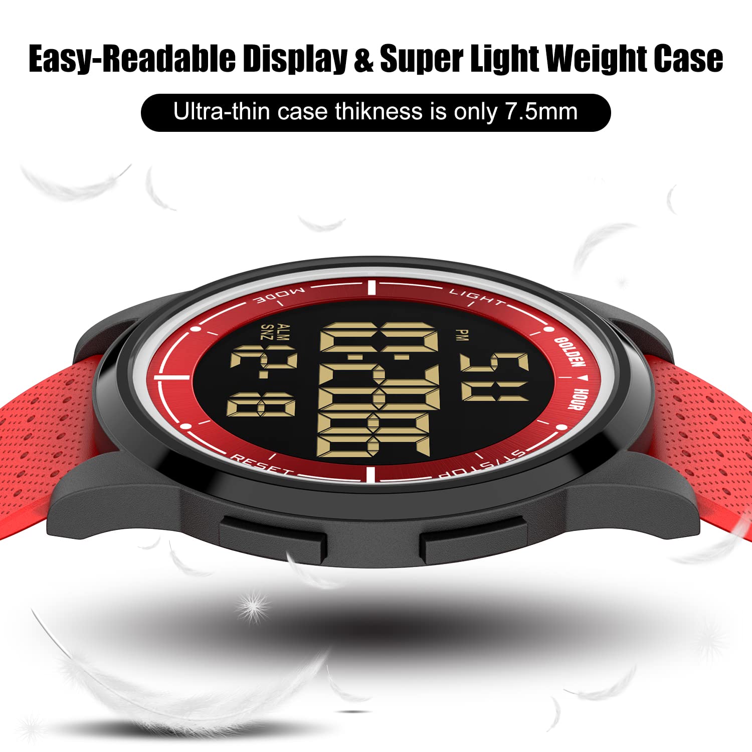 Foto 4 pulgar | Reloj Golden Hour, Ultrafino Y Minimalista, Resistente Al Agua Hasta 50 M - Venta Internacional.