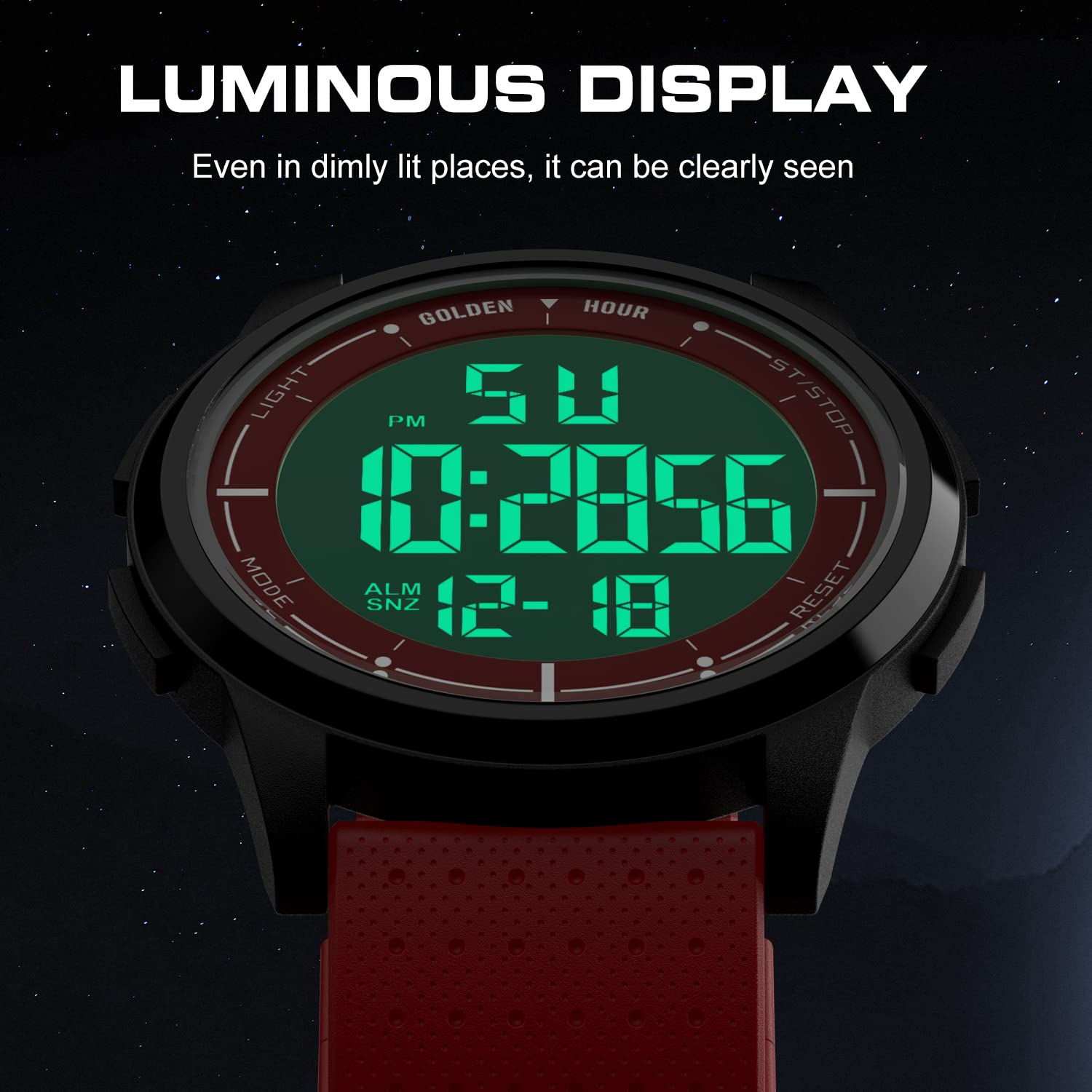 Foto 6 pulgar | Reloj Golden Hour, Ultrafino Y Minimalista, Resistente Al Agua Hasta 50 M - Venta Internacional.