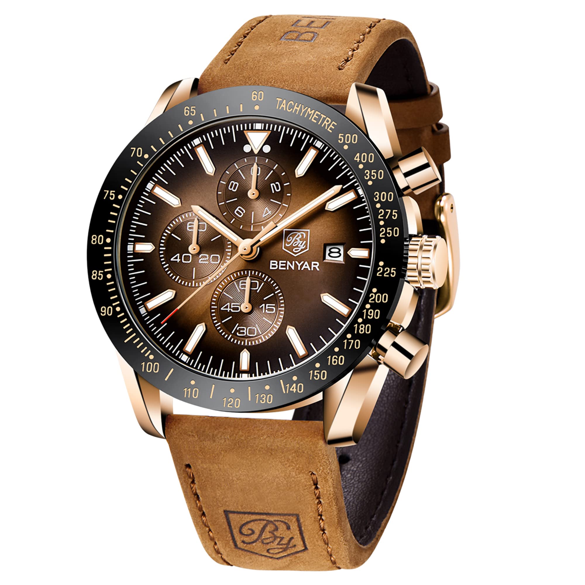 Reloj By Benyar By-5140 Con Cronógrafo De Cuarzo Para Hombre - Venta Internacional.