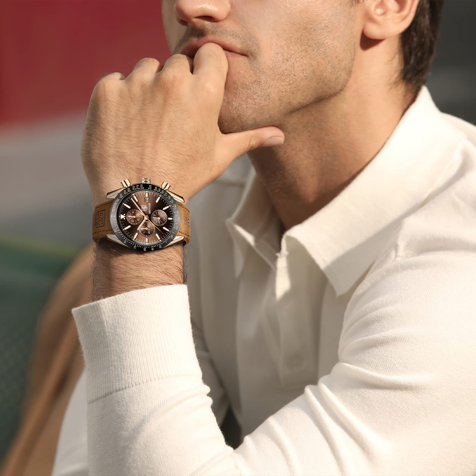 Foto 2 | Reloj By Benyar By-5140 Con Cronógrafo De Cuarzo Para Hombre - Venta Internacional.