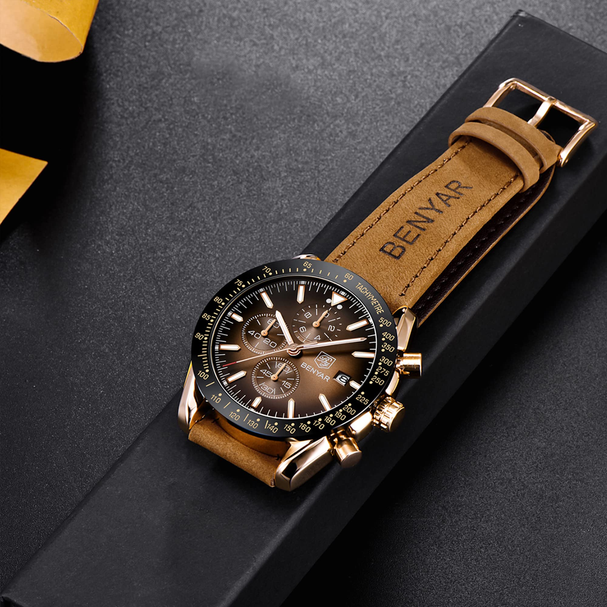 Foto 7 | Reloj By Benyar By-5140 Con Cronógrafo De Cuarzo Para Hombre - Venta Internacional.