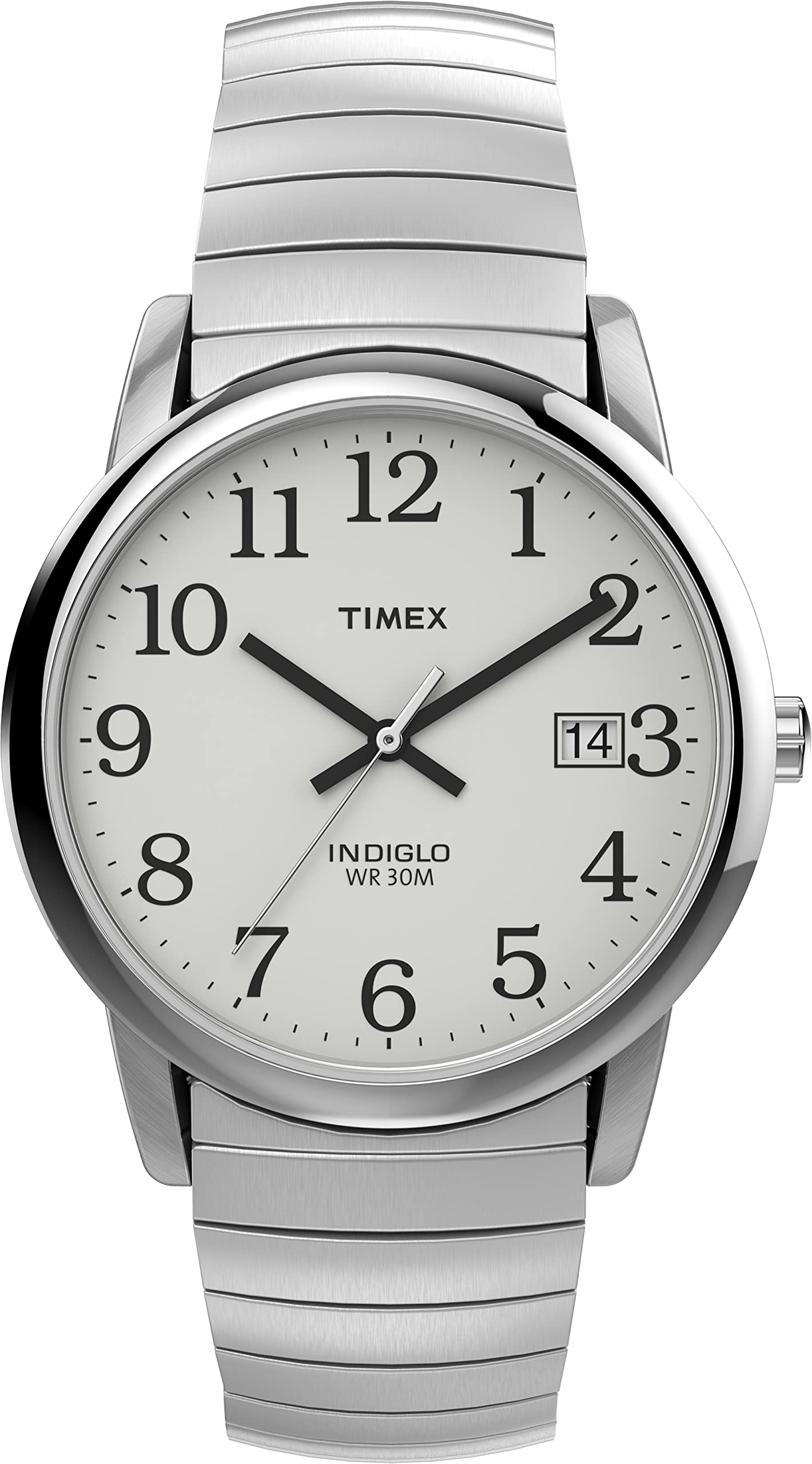 Foto 2 pulgar | Funda Watch Timex Easy Reader De 35 Mm En Tono Plateado Con Correa Ss - Venta Internacional.